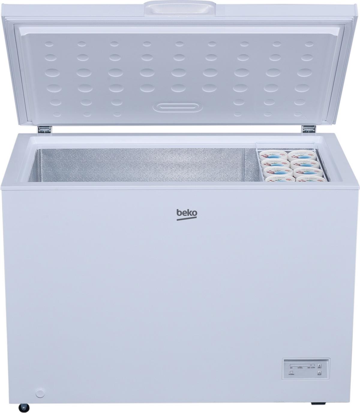Gefriertruhe CF316EWN Nutzinhalt ca. 308 L, EEKL: E - Weiß, Basics (112/84,5/70cm) - Beko
