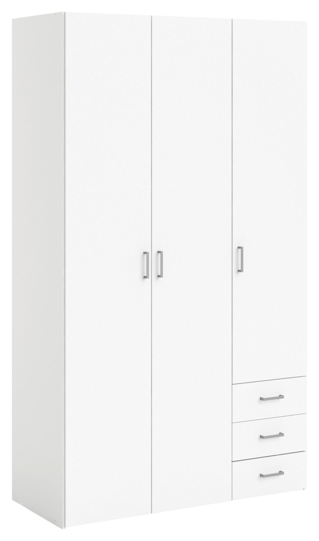 Kleiderschrank Space, Weiß, B: 115,8 Cm - Weiß, Basics, Holzwerkstoff (115,8/200,4/49,5cm) - MID.YOU