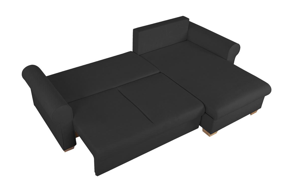 Ecksofa Arles Anthrazit 99 S: 266x161 Cm - Anthrazit/Buchefarben, Design, Textil (266/161cm) - MID.YOU