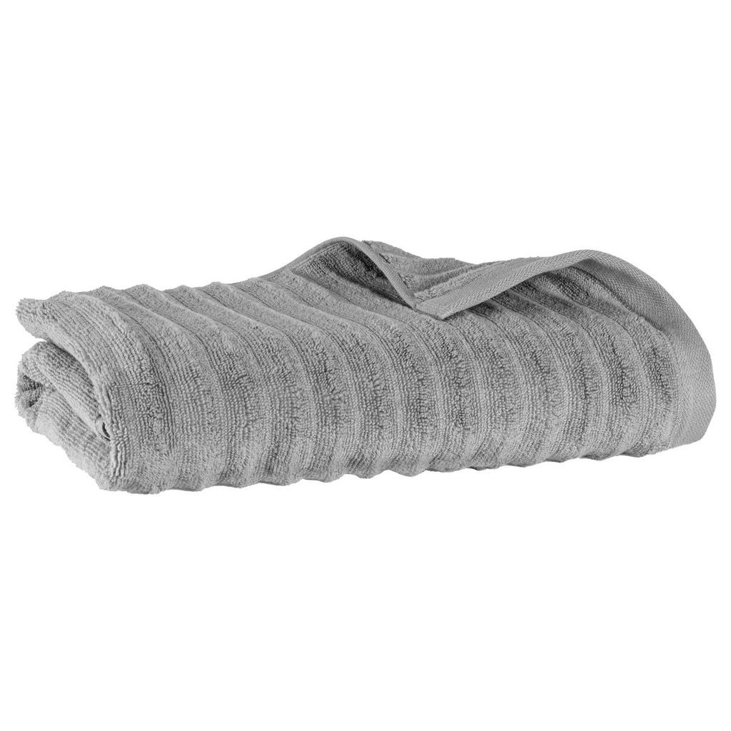 DUSCHTUCH Welle 70x140 cm Dunkelgrau