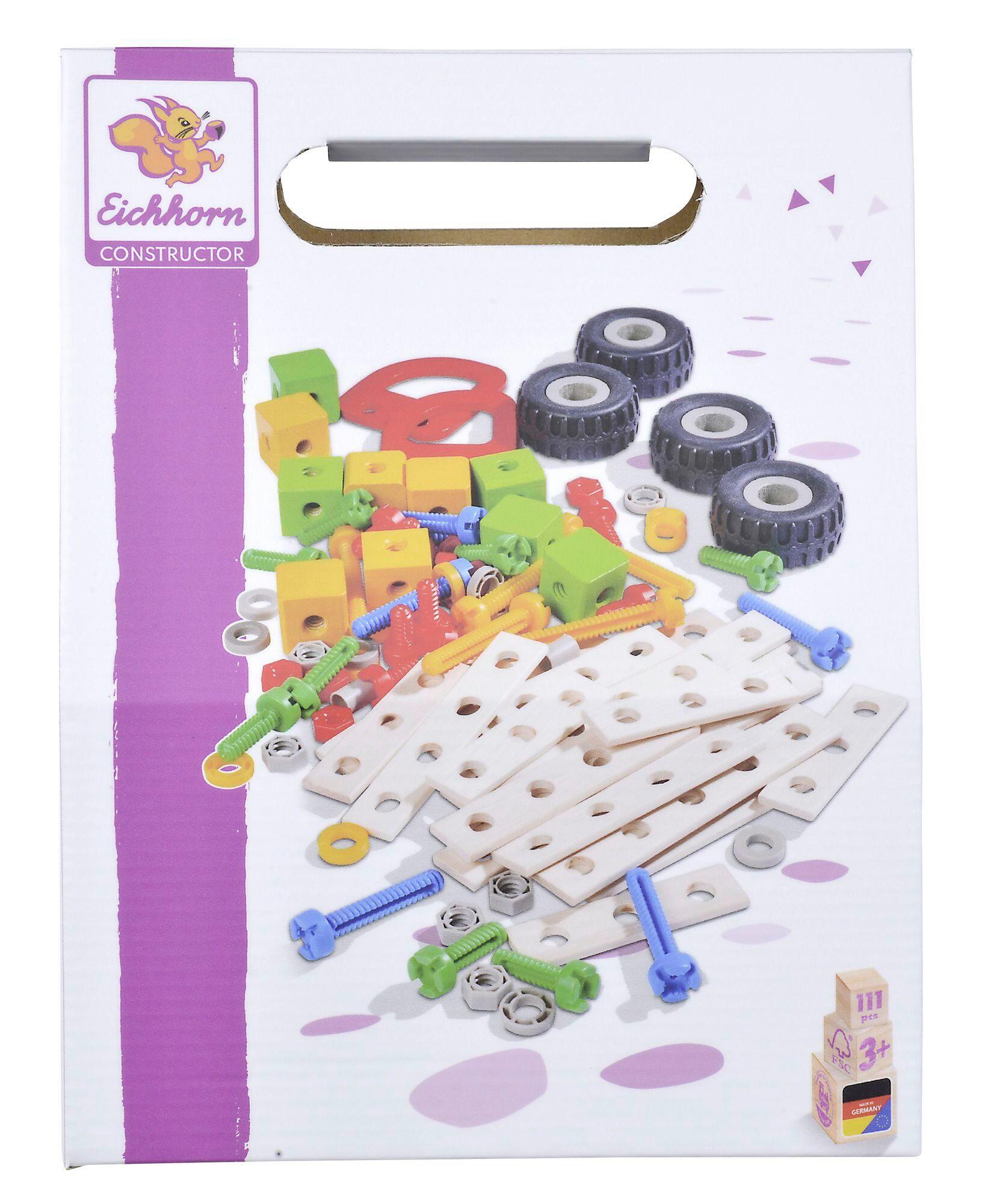 Konstruktions-Tuning Set 111-Teilig. - Multicolor, MODERN, Holz (9/20,50/26,50cm)