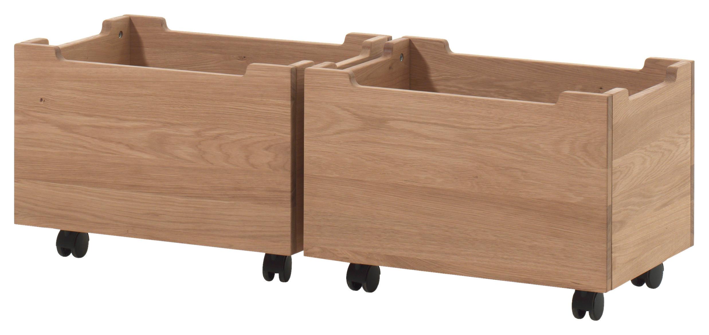 Bettschubkasten Forrest Eichefarben B: 57cm - Eichefarben, MODERN, Holz (57/32,5/40cm) - Vipack