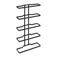 Weinregal Metall Schwarz Flaschen: 5 Bxh: 24x9 Cm - Schwarz, Basics, Metall (24/9/44cm)
