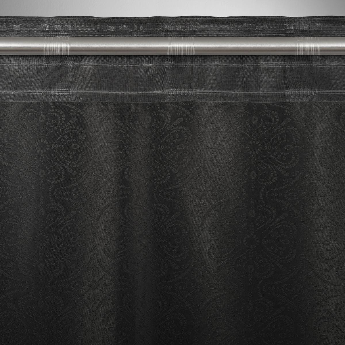 HOTOVÝ ZÁVĚS EMIL - černá, Romantický / Rustikální, textil (135/245cm) - Mömax