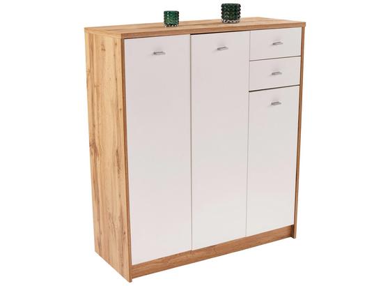 Komoda 4-you New Yuk09 - farby dubu/biela, Moderný, kompozitné drevo (109,1/111,4/34,6cm) Komoda 4-you New Yuk09 - farby dubu/biela, Moderný, kompozitné drevo (109,1/111,4/34,6cm)