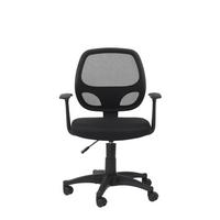 Drehstuhl Davis Schwarz B: 61 cm - Schwarz, Design, Kunststoff/Textil (61/100/55cm) - MID.YOU