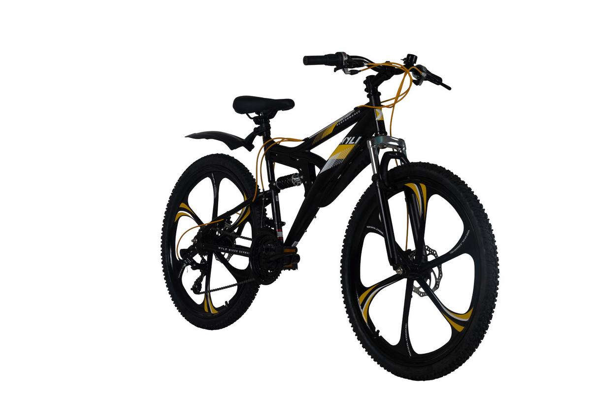 WYLD Mountainbike Fully schwarz/Gelb - Schwarz, LIFESTYLE, Metall