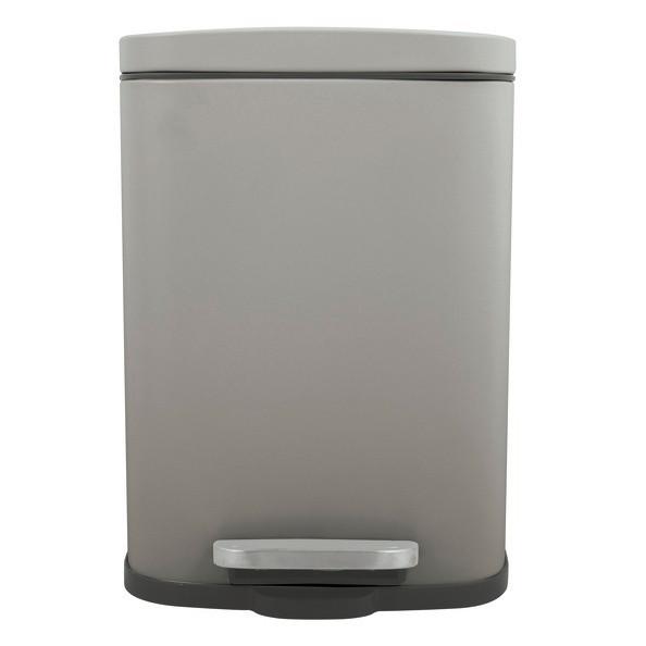 Treteimer Akira 12l Taupe Metall Lbh: 28x19,3x37,9 - Taupe/Schwarz, Basics, Kunststoff/Metall (28/19,3/37,9cm) - Spirella