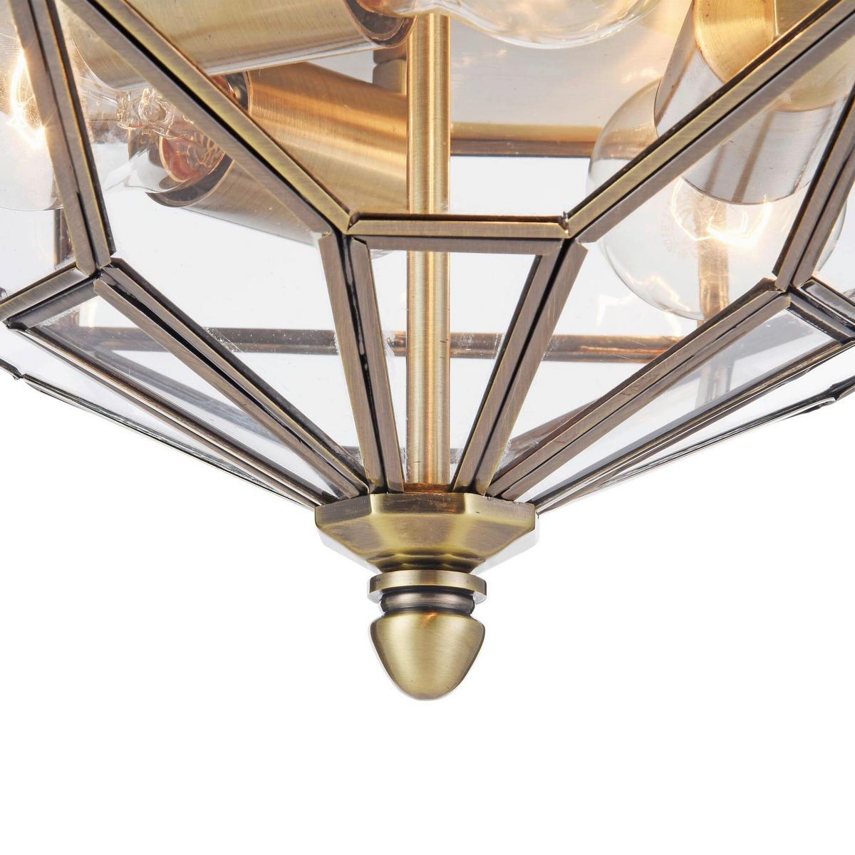 Deckenleuchte Zeil - Transparent/Bronzefarben, Trend, Metall (35.2/19.2cm) - MAYTONI