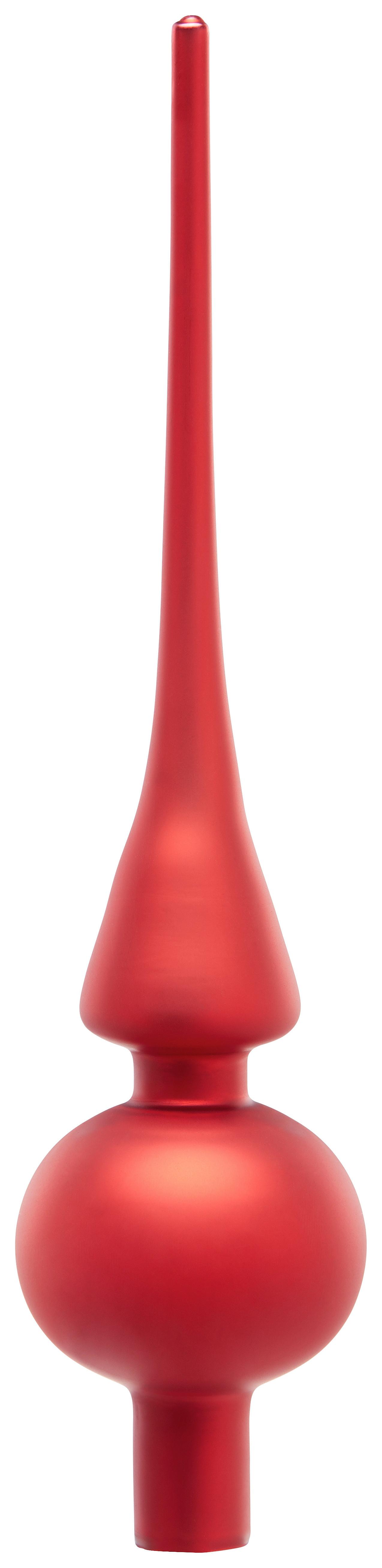 Špička na vánoční stromeček LUNA I - barvy zlata/světle růžová, Konvenční, sklo (6,6/25,5cm) - Mömax