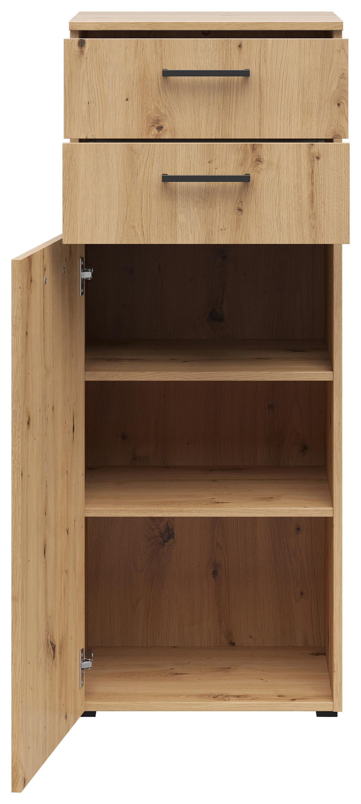 KOMODA MULTISTAURAUM - čierna/antracitová, Modern, kompozitné drevo/plast (45/115/40cm)