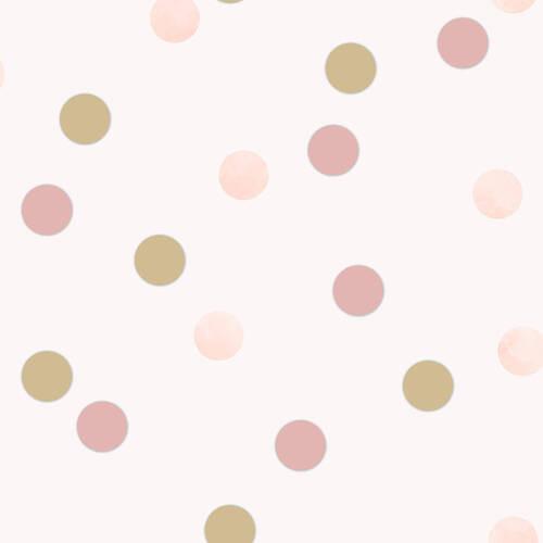 Vliestapete 108565 - Hellrosa/Multicolor, Basics, Papier/Kunststoff (52/1000cm)