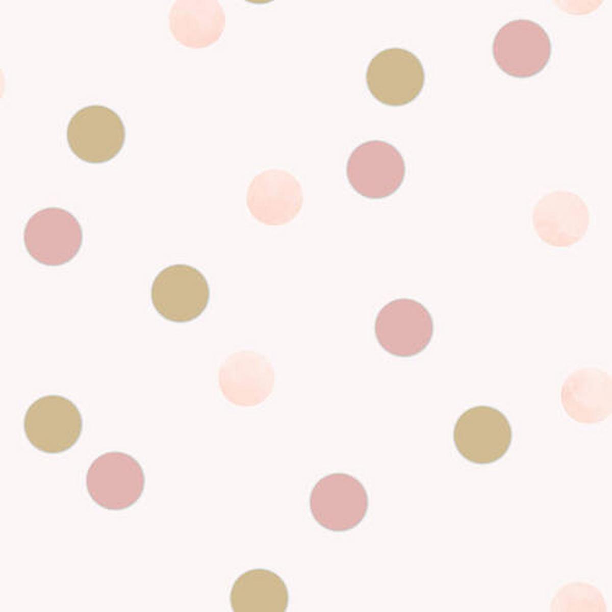 Vliestapete 108565 - Hellrosa/Multicolor, Basics, Papier/Kunststoff (52/1000cm)