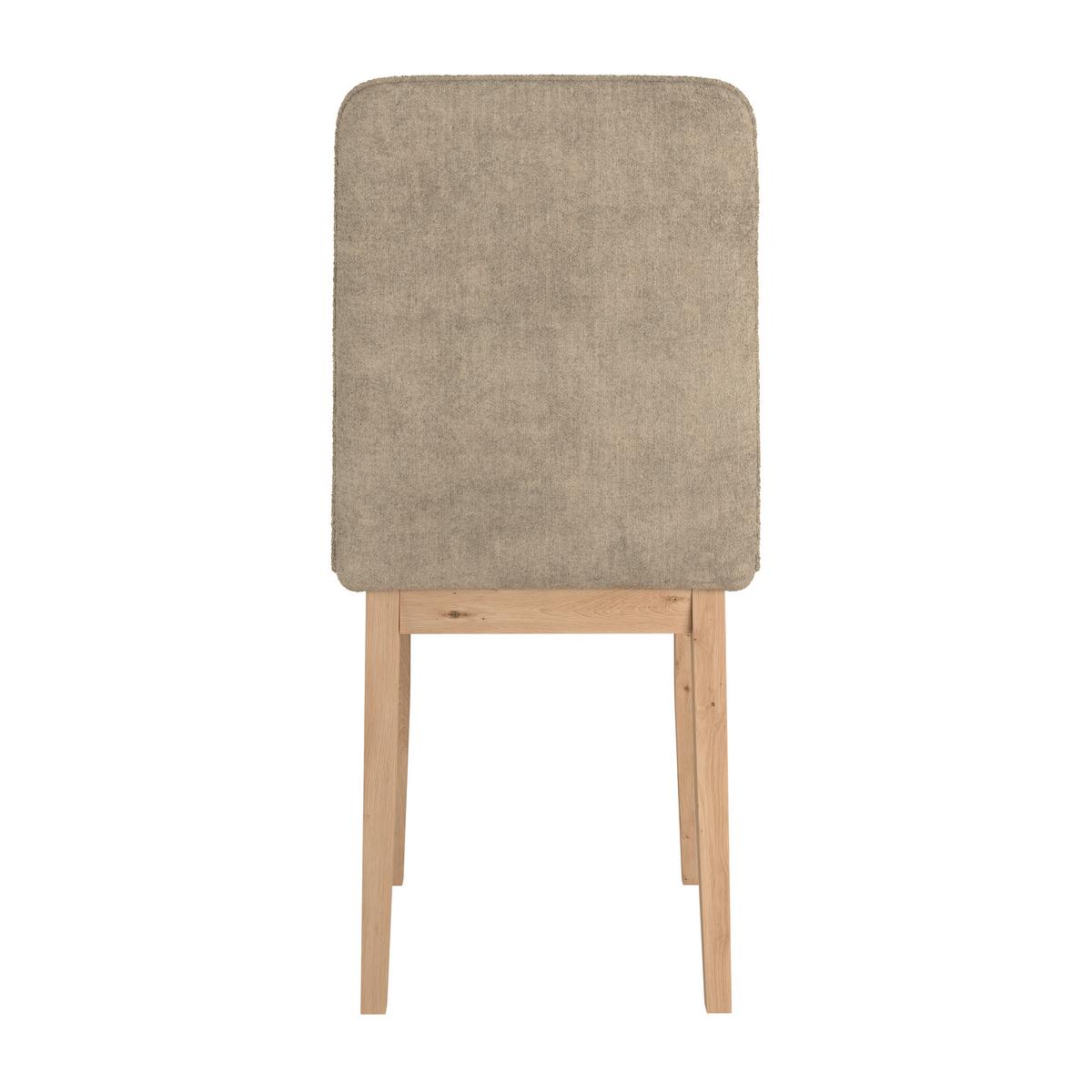 Stuhl Beluna Ii Webstoff Beige, B: 47cm - Eichefarben/Beige, KONVENTIONELL, Holz/Textil (47/91/44cm) - James Wood