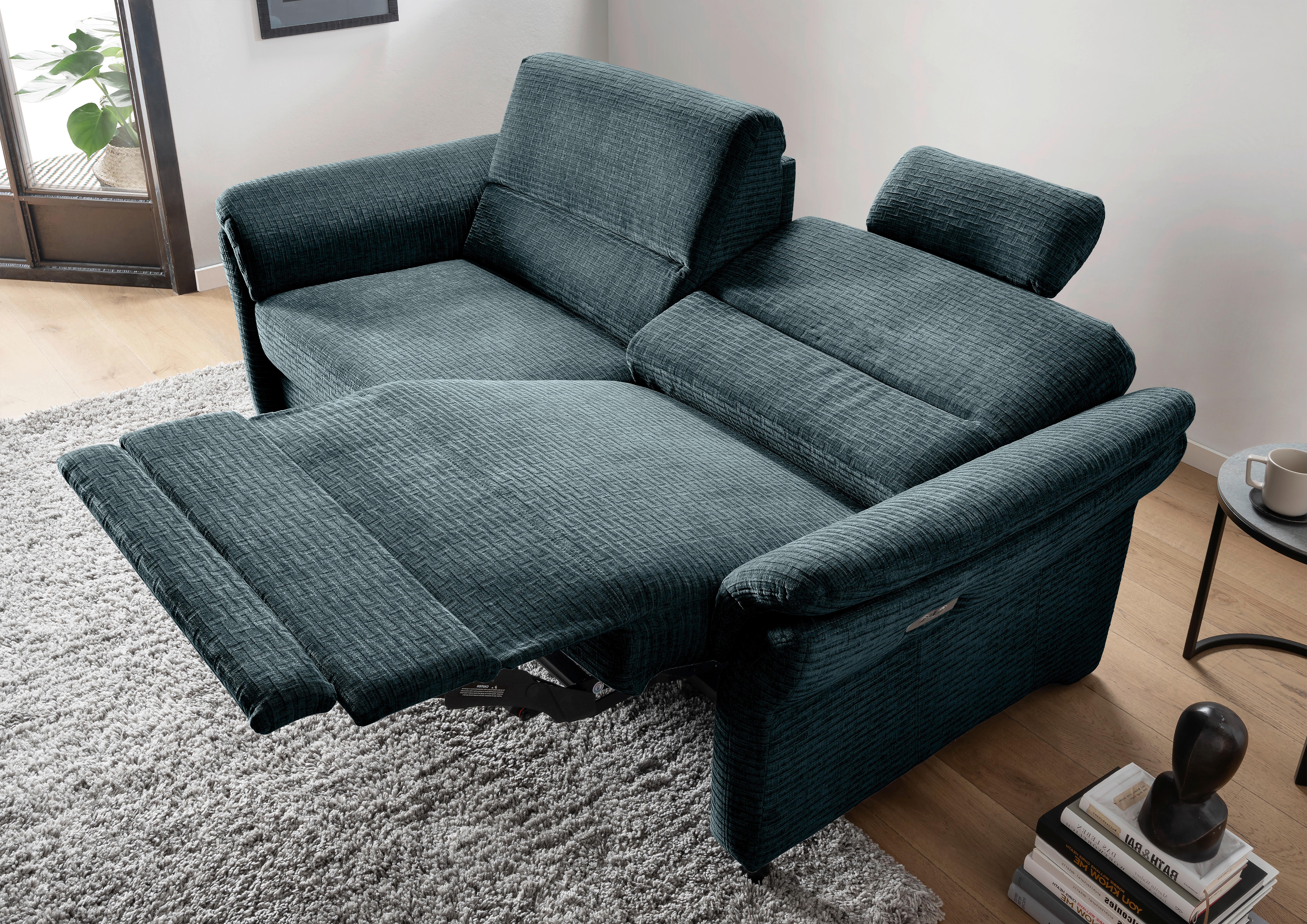 3-Sitzer-Sofa Cavoli, Blau R B: 192 cm - Blau/Schwarz, MODERN, Textil (192/90/89cm) - Livetastic