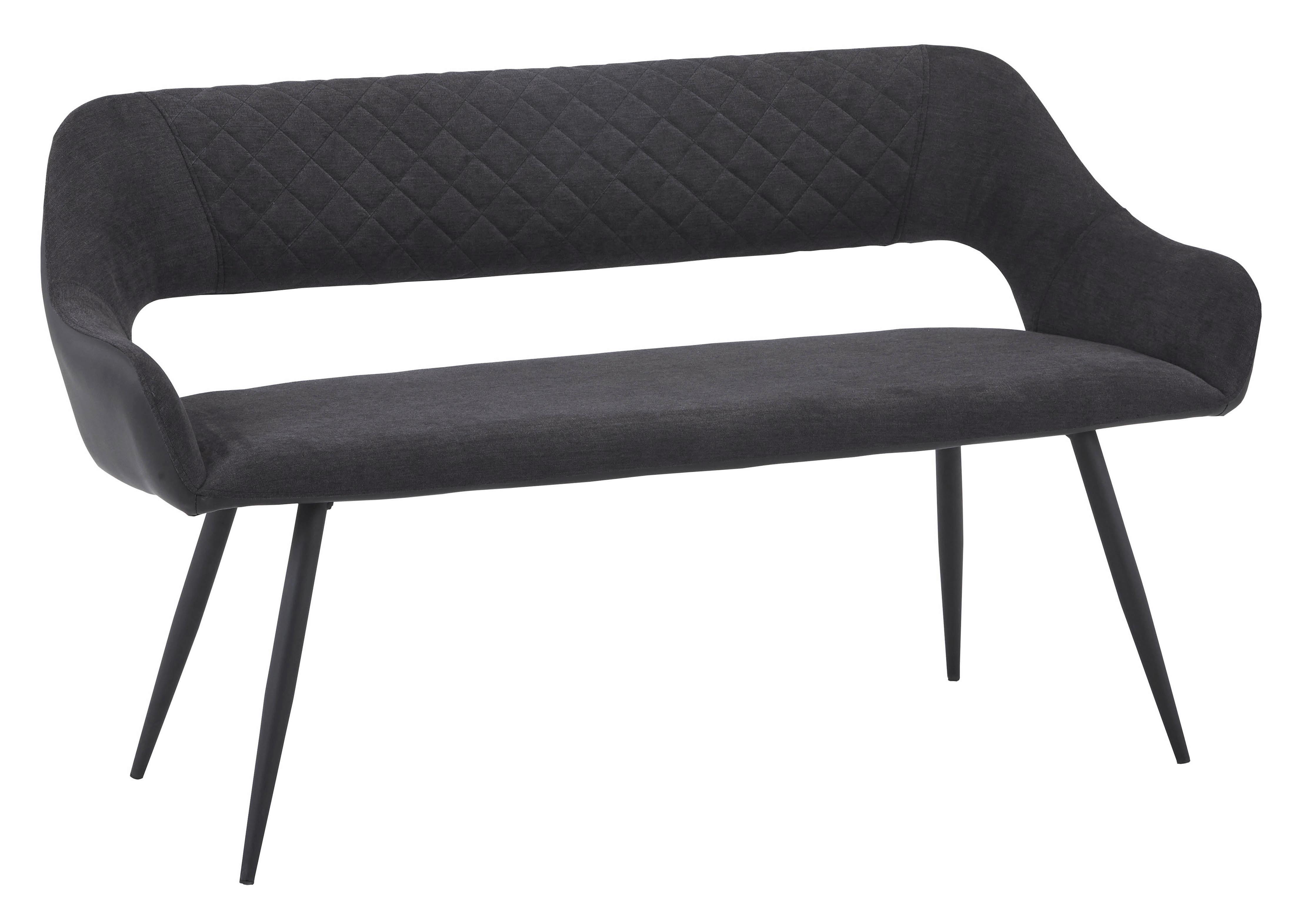 Ülőpad Porto - fekete/antracit, Modern, textil/fém (140l) - MID.YOU