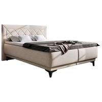 Kárpitozott Ágy Zalea 160/200 Cm - bézs, Basics, textil (160/200cm)