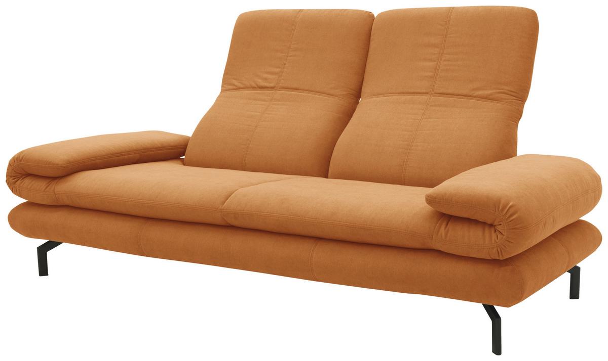 2-sitzer-sofa Looks Xiii Honig - Schwarz/Honig, Design, Textil (204 (264)/83 (110)/98cm) - LOOKS by W.Joop