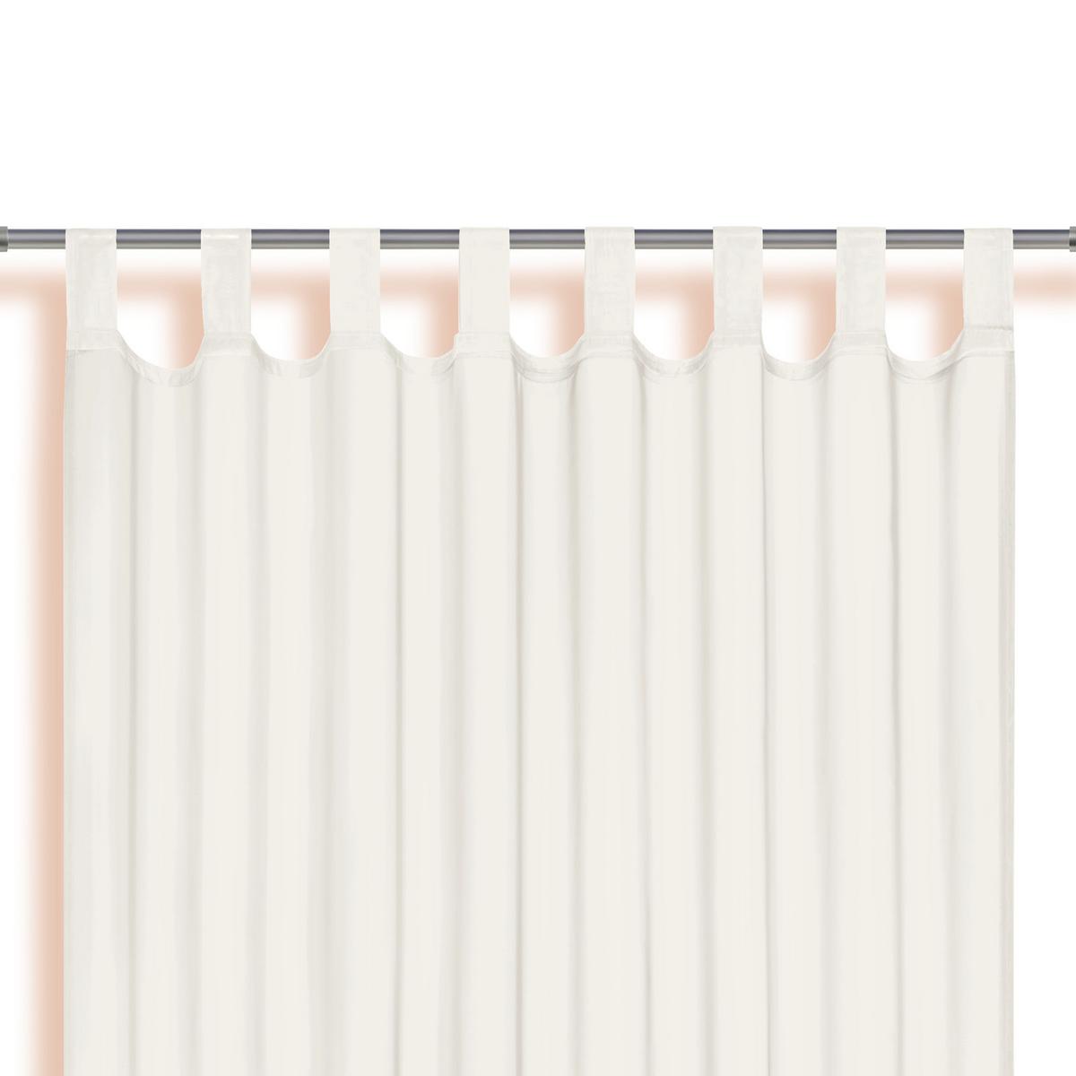 Vorhang mit Schlaufen und Band Utila 140x245 cm Naturfarben - Naturfarben, KONVENTIONELL, Textil (140/245cm) - Ondega