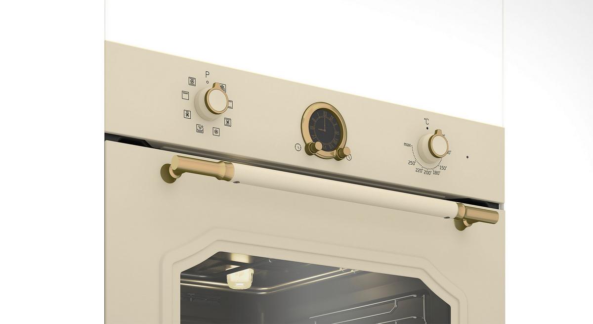 EINBAUBACKOFEN RBIM19200CD             -BEKO- - Creme, ROMANTIK / LANDHAUS (59,4/59,5/56,7cm) - Beko