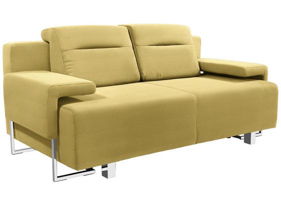 Schlafsofa Memphis - Currygelb/Chromfarben, MODERN, Textil (222/83/90cm) Schlafsofa Memphis - Currygelb/Chromfarben, MODERN, Textil (222/83/90cm)
