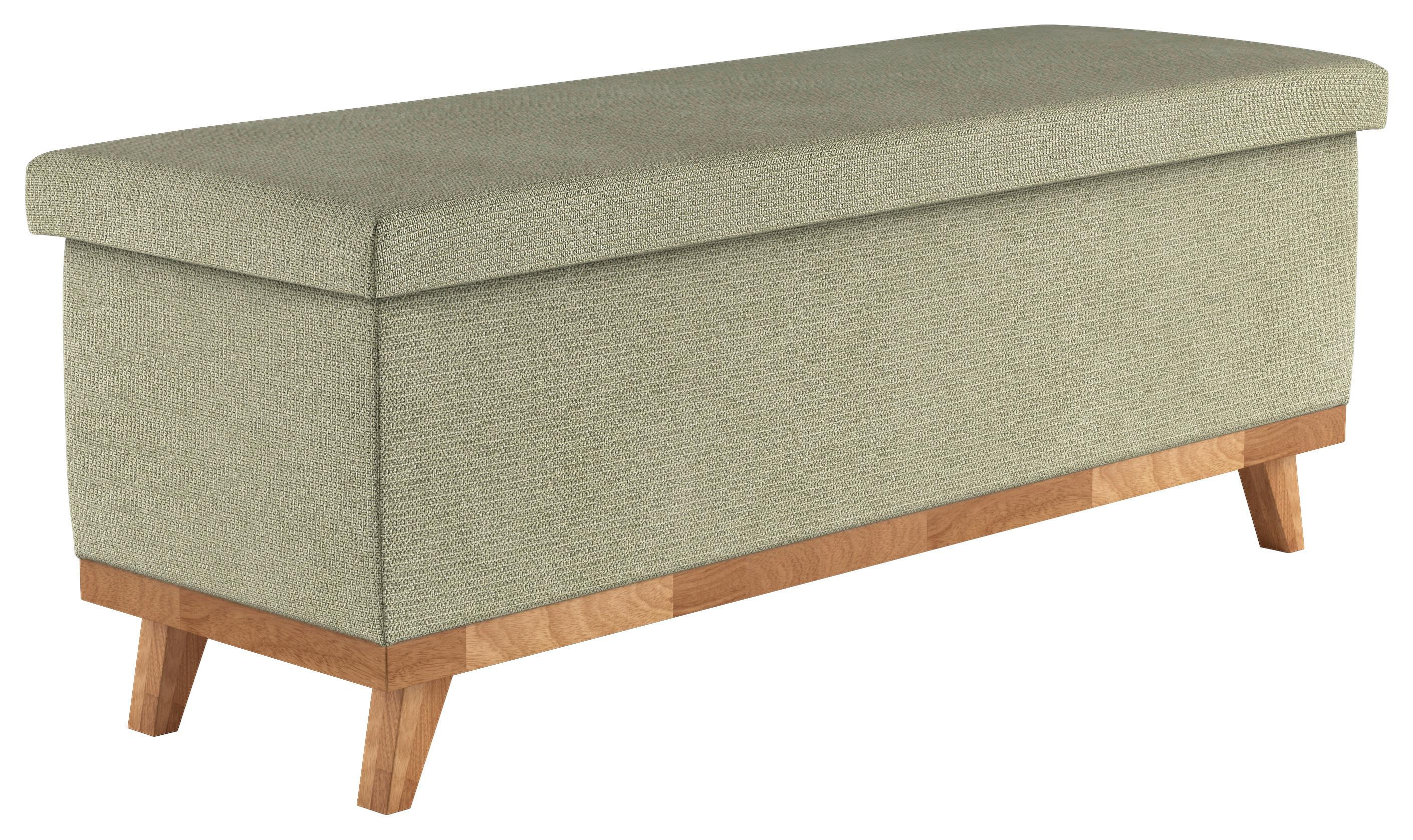 Kárpitozott Pad Emily - zöld, Modern, faalapú anyag/textil (140/54/44cm) - Luca Bessoni