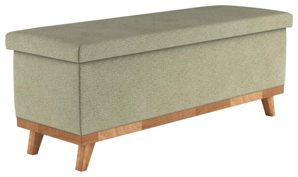Polsterbank Emily 2 - Eichefarben/Grün, MODERN, Holz/Holzwerkstoff (140/54/44cm) - Luca Bessoni