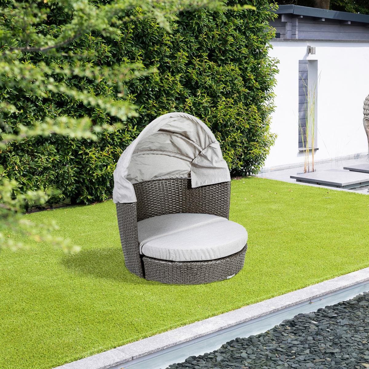 Hundesofa D: 100 cm Anthrazit/Grau mit Kissen - Anthrazit/Grau, Basics, Kunststoff/Textil (100/100/100cm) - Greemotion