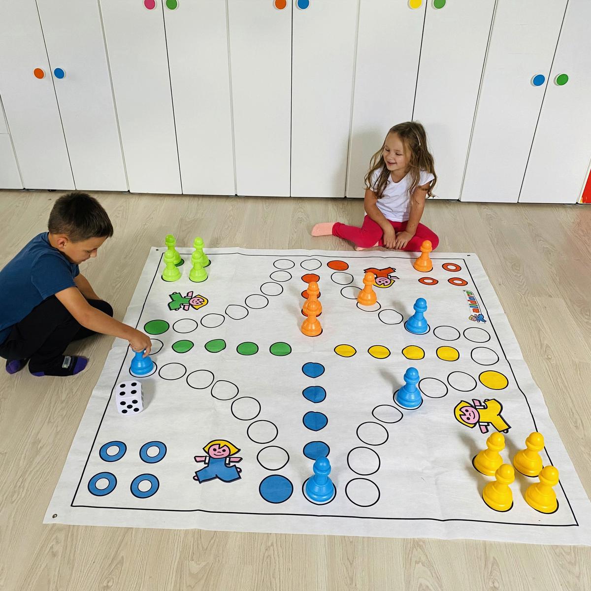 Mensch Ärgere Dich Nicht Xxl 150x150 Cm Indoor/outdoor - Multicolor, KONVENTIONELL, Kunststoff/Textil (150/1/150cm) - Ambia Garden