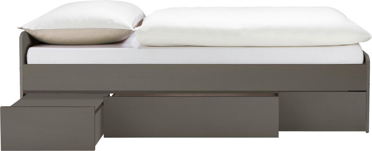 POSTEL DIRK II - antracitová, Konvenční, kompozitní dřevo (94/60/204cm) - Based