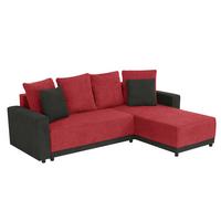 Ecksofa Time Anthrazit, Rot S: 178x248 Cm - Anthrazit/Rot, Design, Textil (178/248cm) - MID.YOU