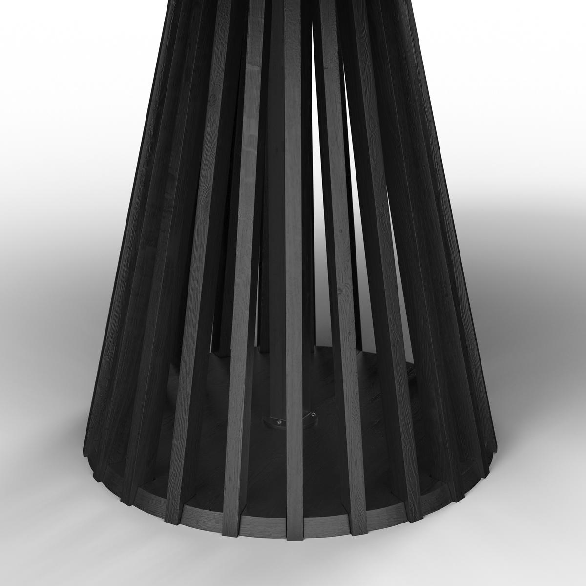 Jedálenský stôl ENINO 120 - čierna, Modern, drevo (120/120/75cm) - Bessagi Home
