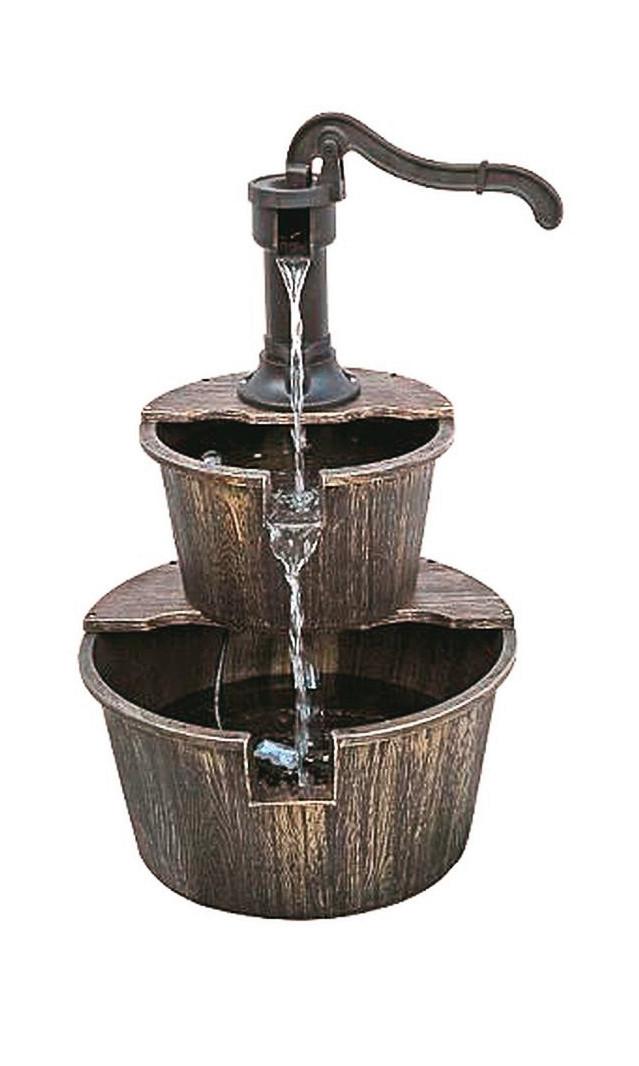 Gartenbrunnen Thalasso Bronzefarben inkl. Zubehör - Bronzefarben, Basics, Kunststoff (41,5/41,5/68cm)