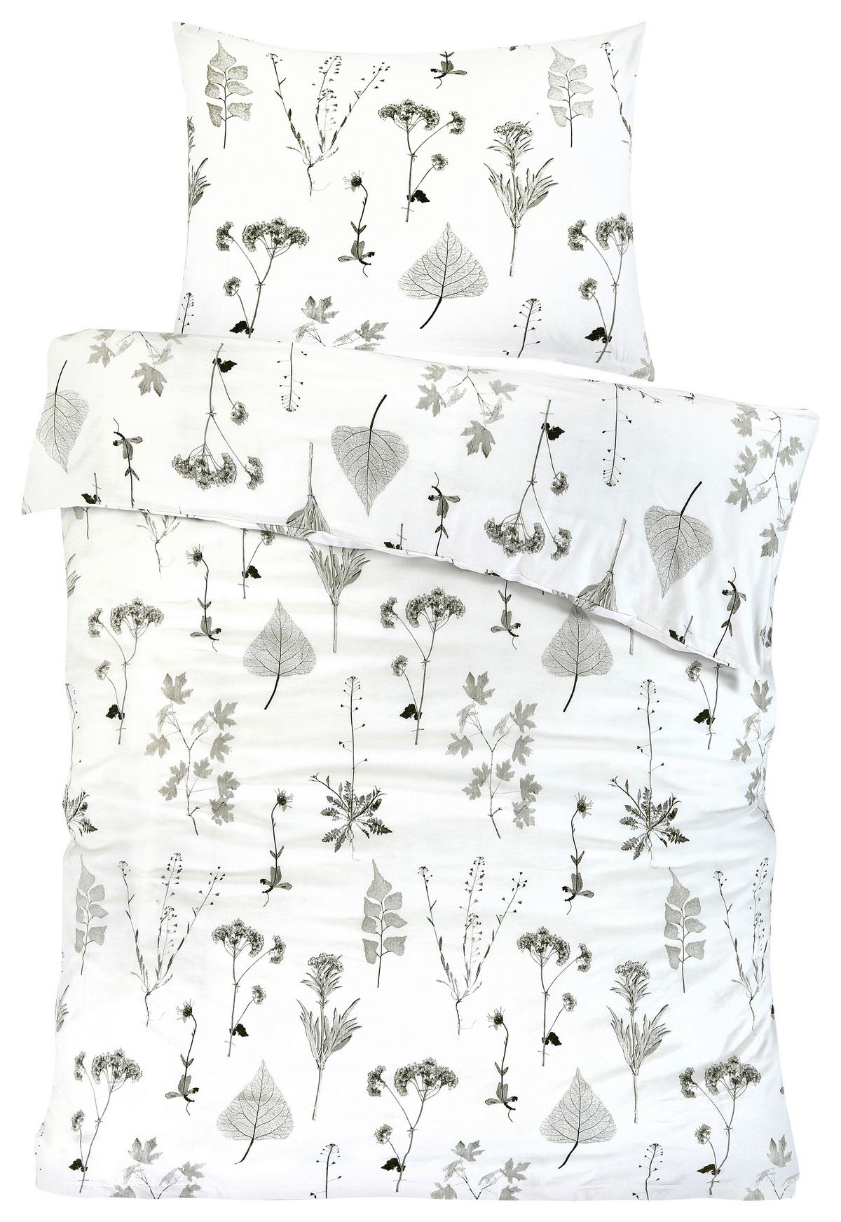 BETTWÄSCHE DÖRTHE - Schwarz/Weiß, MODERN, Textil - Luca Bessoni