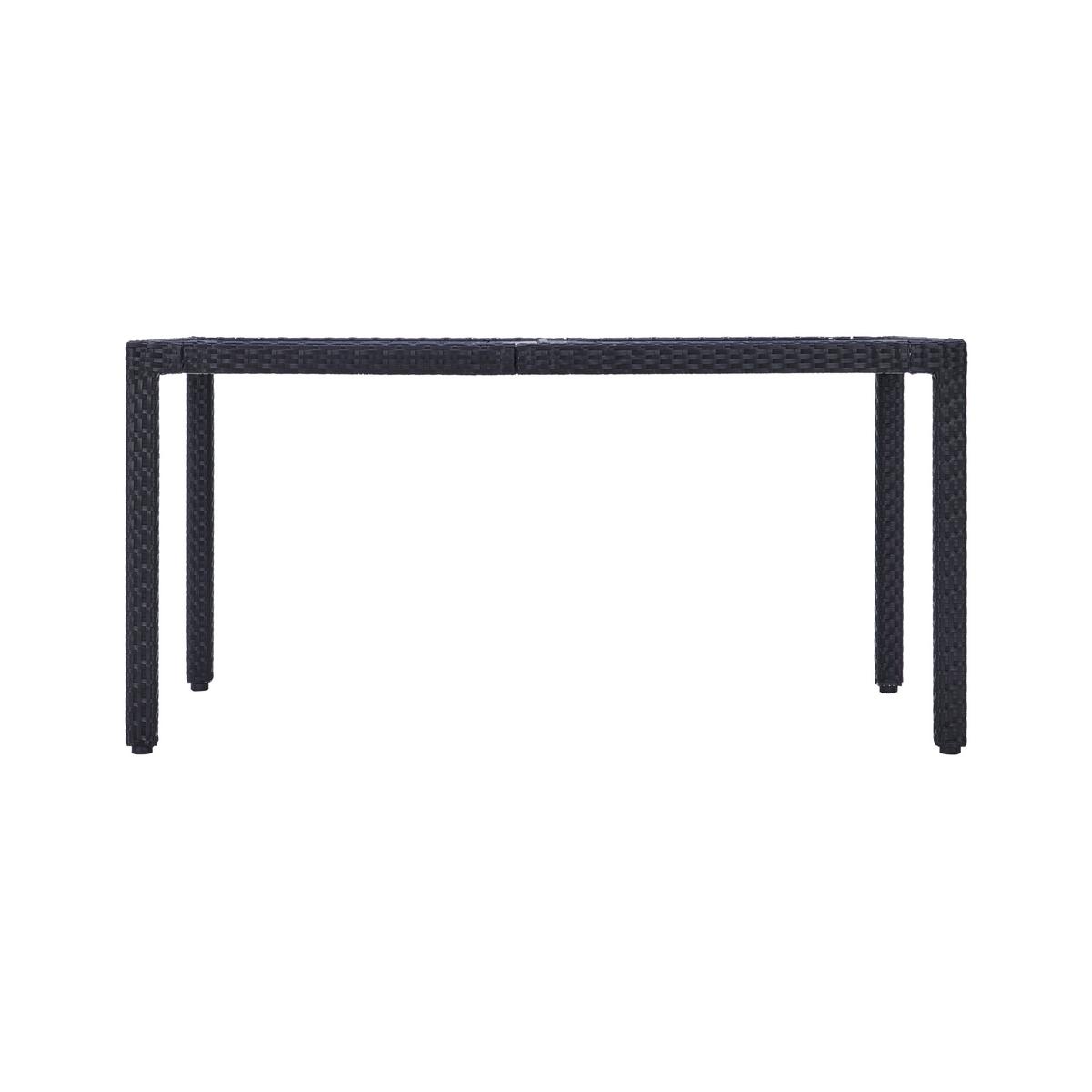 Kerti Bútorszett Mailand - fekete/krém, Modern, műanyag/textil (150/75/90cm) - Beldano