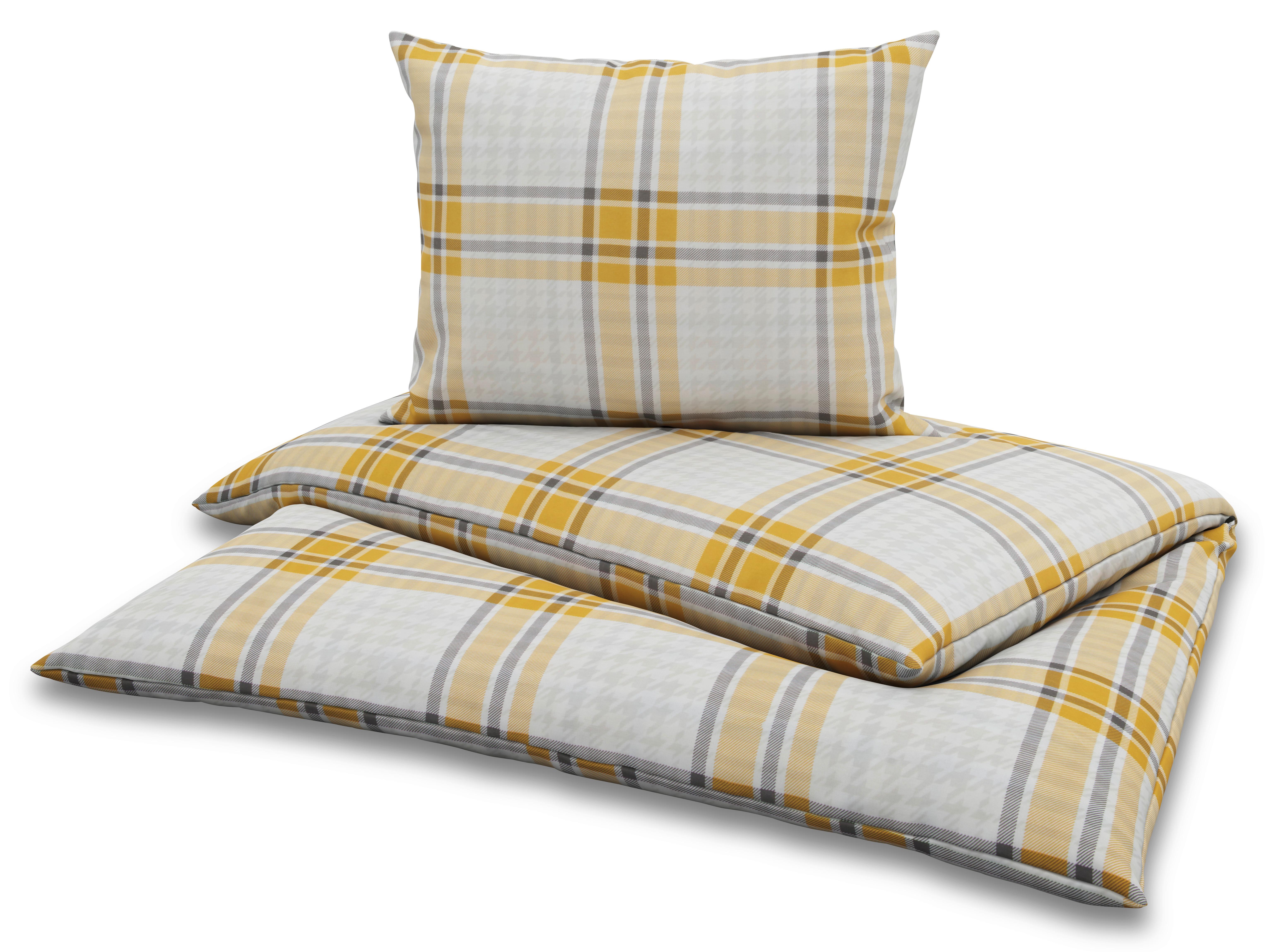 Bettwäsche Ella/Alexia - Gelb, MODERN, Textil - Luca Bessoni