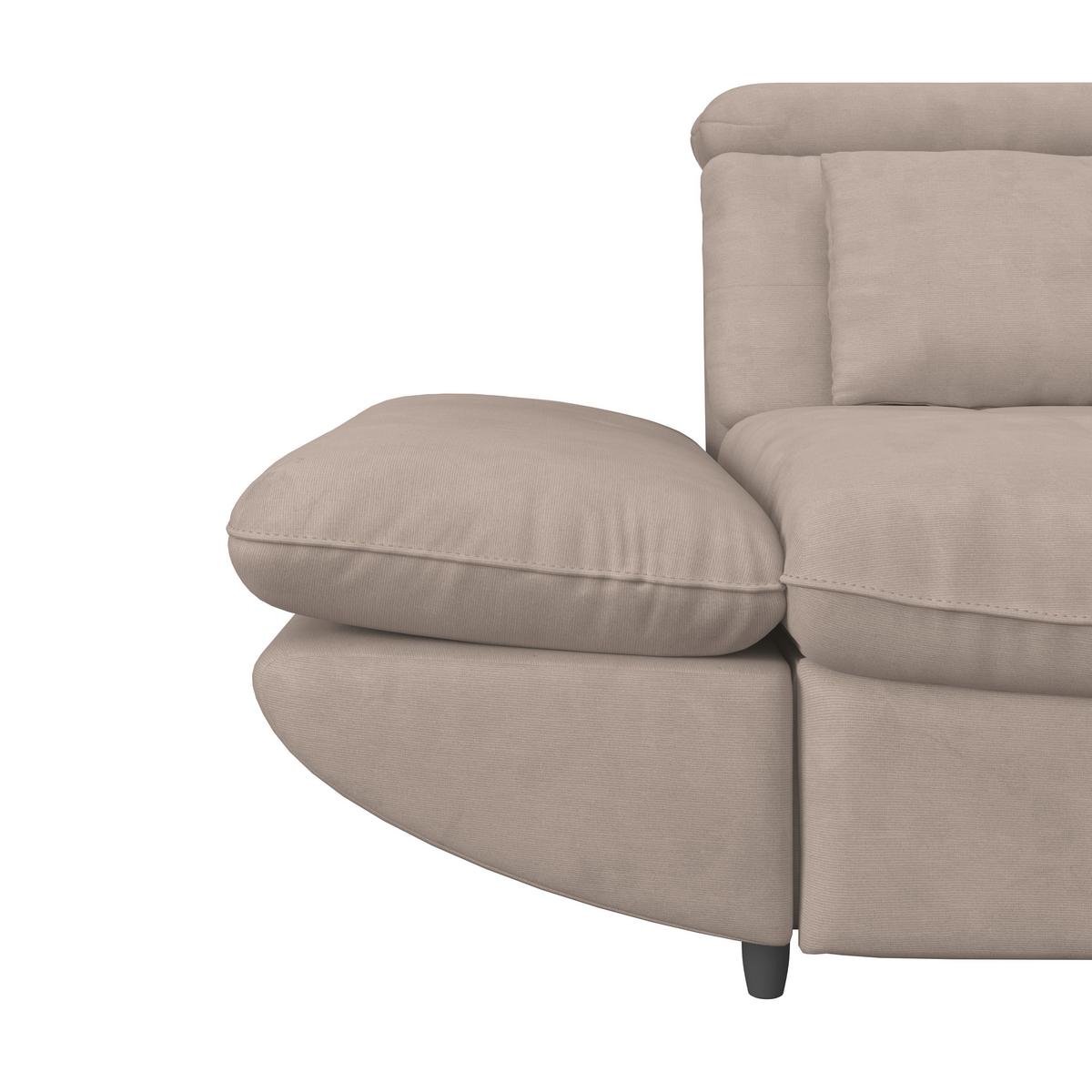 SEDACÍ SOUPRAVA PARK - černá/béžová, Moderní, textil/plast (233/311cm) - Luca Bessoni