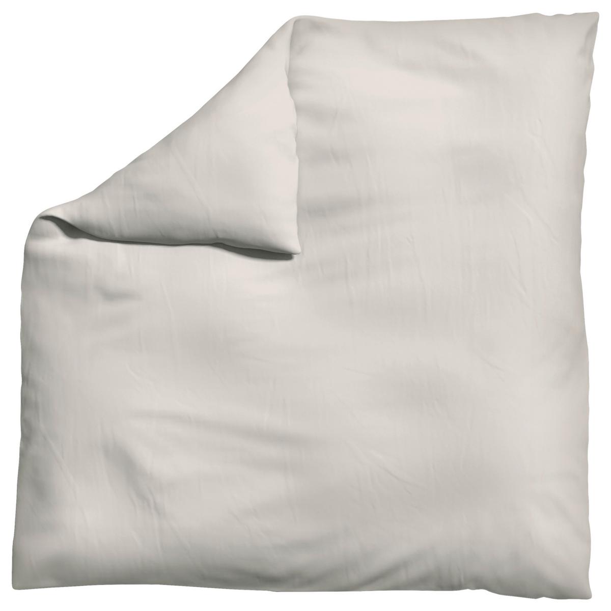 Bettdeckenbezug Knitted Jersey - Beige, Basics, Textil (200/200cm) - Schlafgut