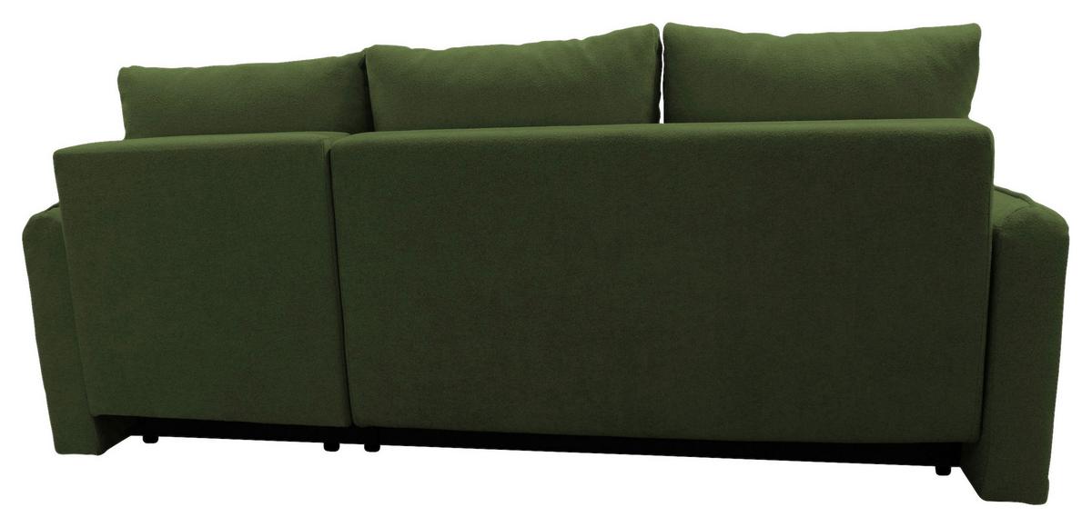 Ecksofa Fancy Grün 209x143 cm - Schwarz/Grün, Design, Textil (209/143cm) - MID.YOU