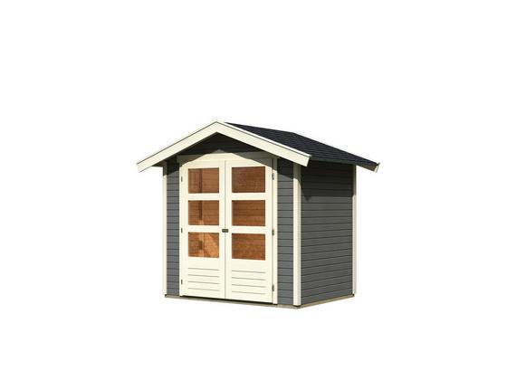 Gartenhaus Terragrau 203x230x155cm - Grau, MODERN, Holz (203/230/155cm) - Karibu Gartenhaus Terragrau 203x230x155cm - Grau, MODERN, Holz (203/230/155cm) - Karibu