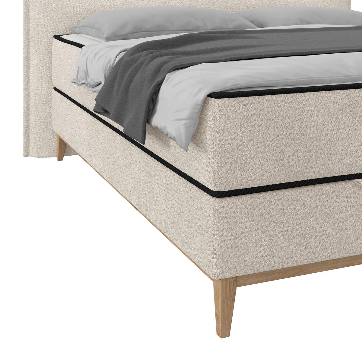 Boxbett Smile inkl. Matratze 160x200 - Creme, KONVENTIONELL, Holz/Holzwerkstoff (160/200cm) - James Wood