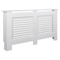 Dekoračný kryt na radiátor WOHNLING - biela, Modern, kompozitné drevo (152/83/19cm) - MID.YOU