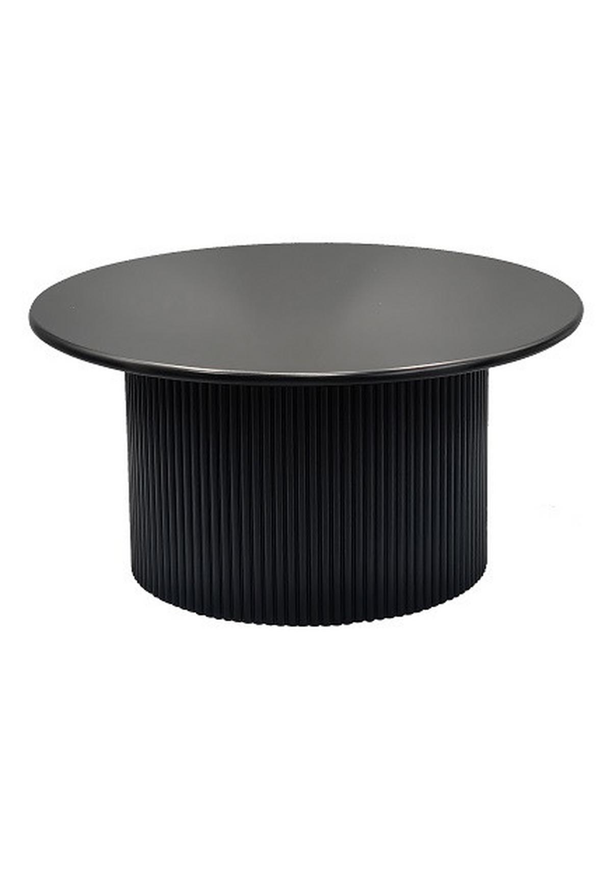 Couchtisch Rund Linz Schwarz - Schwarz, Design, Holzwerkstoff (60/30/60cm) - Livetastic