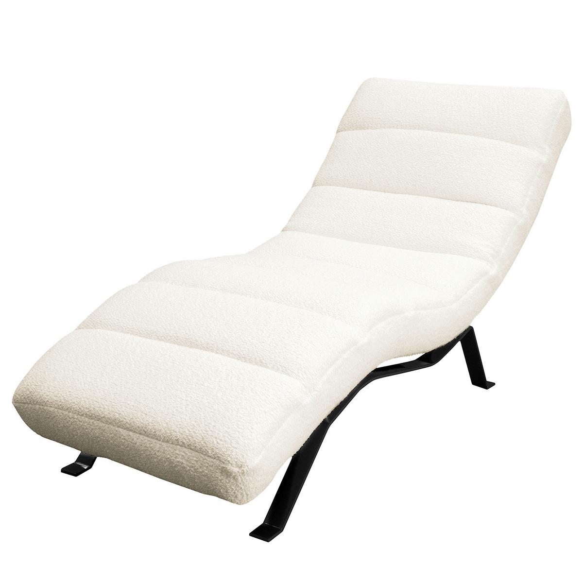 Relaxliege Swing Black Weiß B: 65 Cm - Schwarz/Weiß, Design, Textil (65/65-95/171cm) - Livetastic