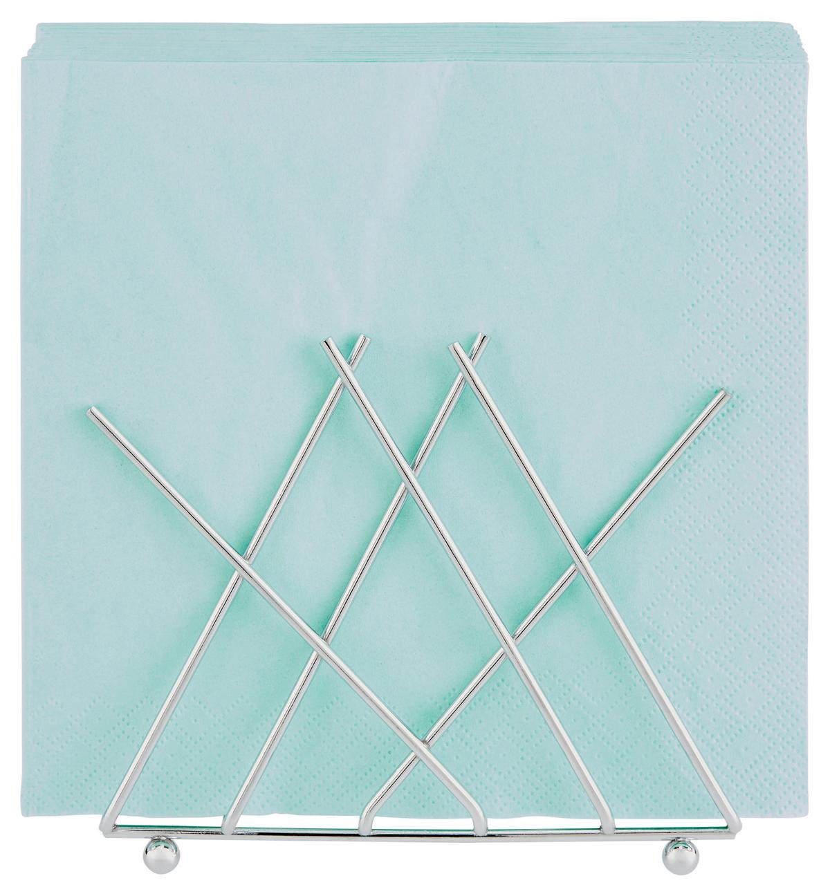Serviettenhalter Sonnhild Sonnhild - Edelstahlfarben, MODERN, Metall (13,5/7/11cm) - Luca Bessoni