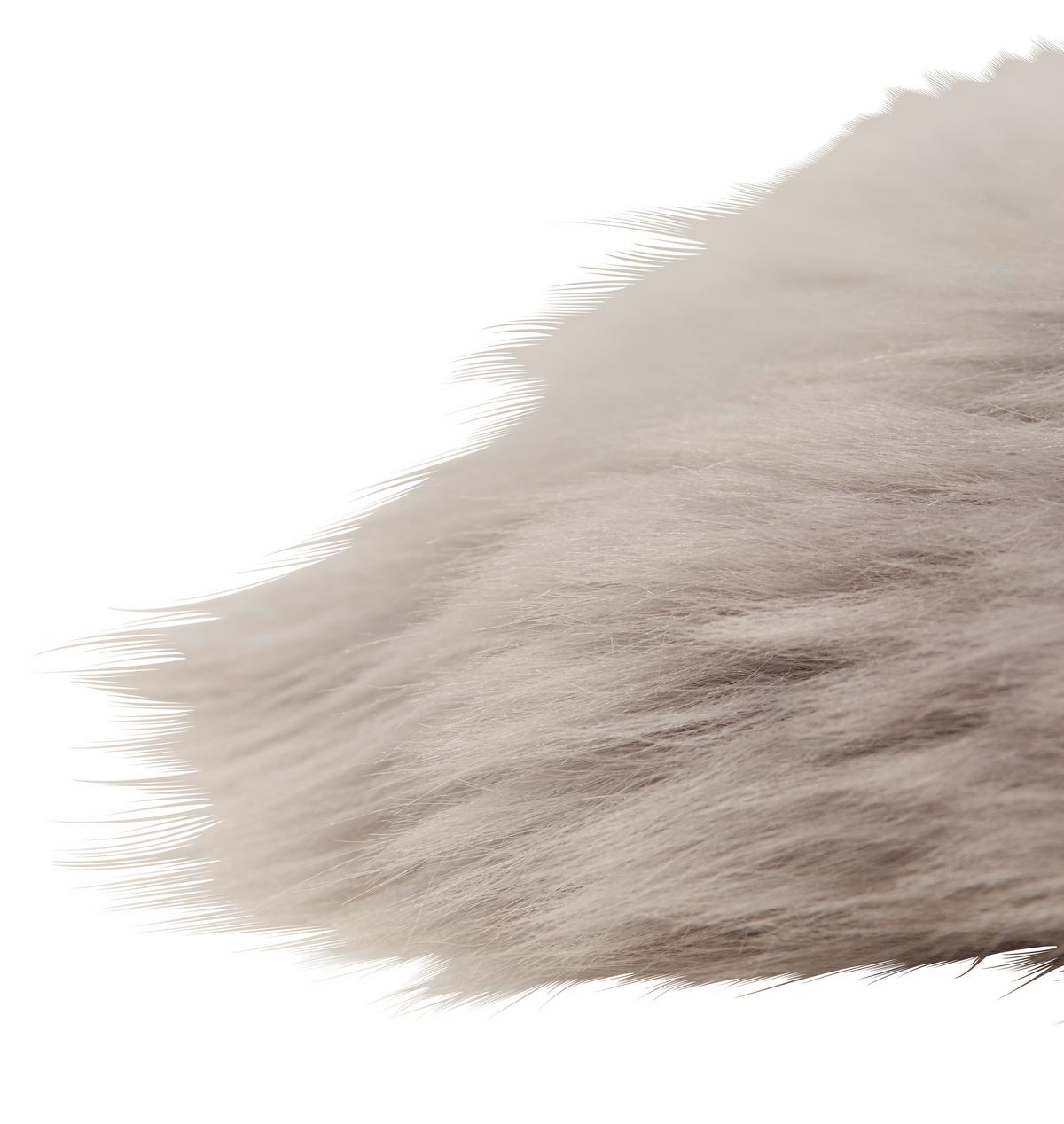 OVČIA KOŽUŠINA Emma, 60/45cm, svetlosivá - svetlosivá, textil (45/60cm) - Modern Living
