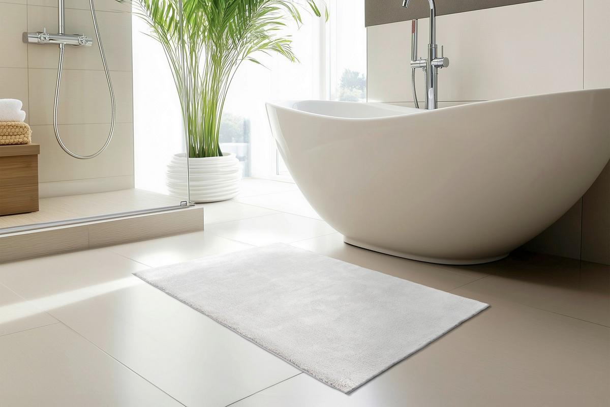 Badematte Fresh Step Silber - Basics (40/60cm) - Kayoom