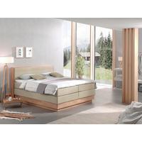 Boxspringbett H3xH3 mit Topper & Bettkasten 160x200 Moneta - Eichefarben/Beige, MODERN, Holz/Textil (160/200cm) - MID.YOU