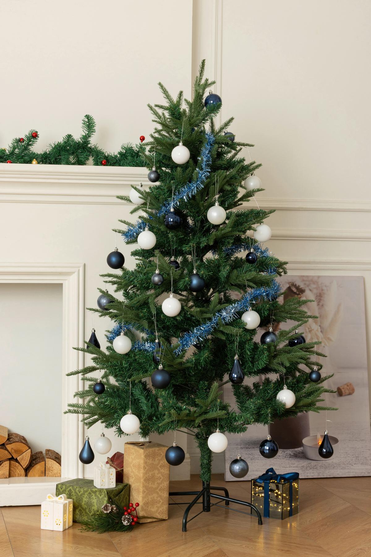 Karácsonyfa Kb. 150cm - zöld, Konventionell, műanyag/fém (150cm) - Luca Bessoni