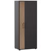 Aktenschrank Hank - Eichefarben/Schwarz, MODERN, Holzwerkstoff (65,1/163,6/41cm) - MID.YOU